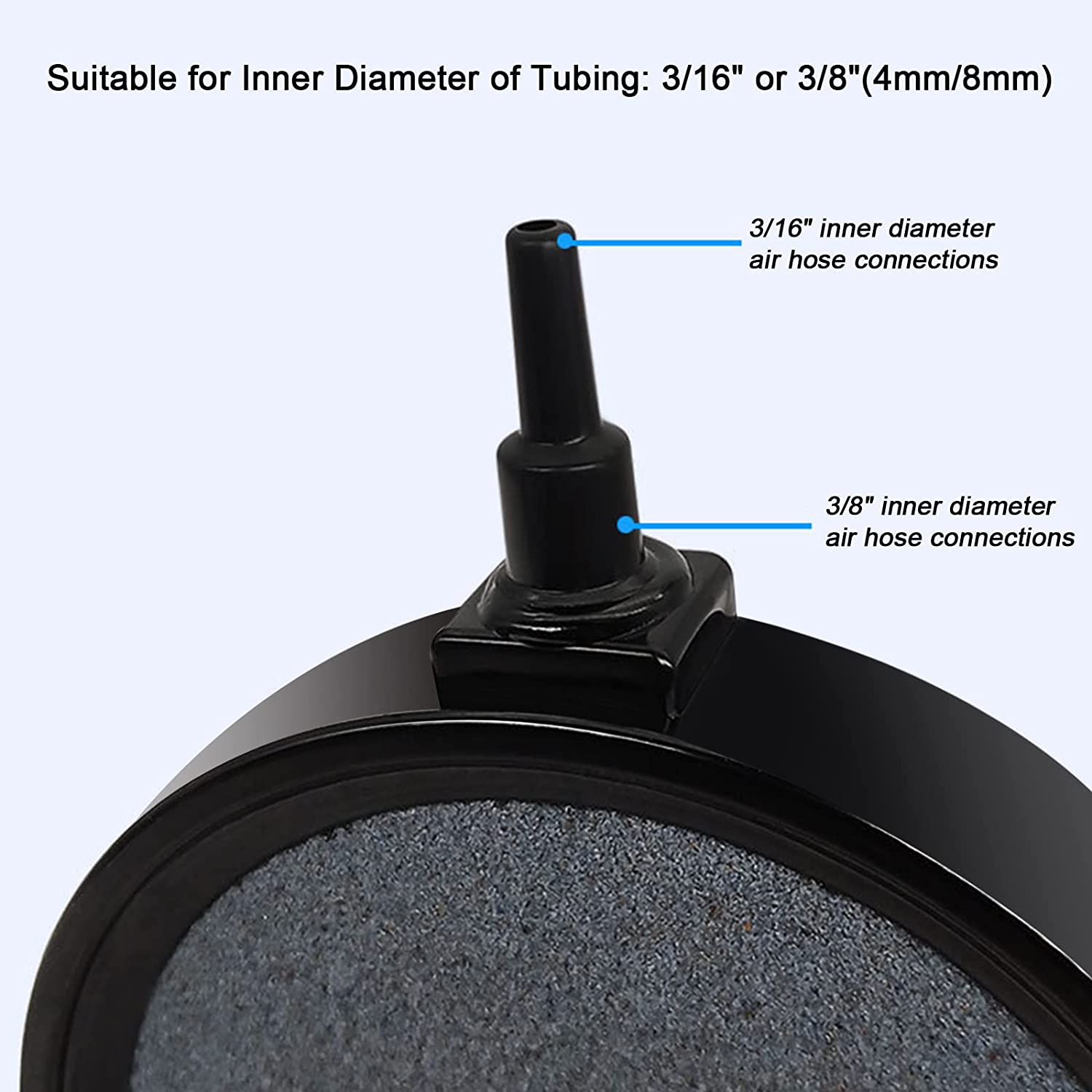 Aquariums Air Stones Disc, Fish Tank Oxygen Diffuser Air Pump round Bubble Air Stone for Hydroponics Pond Tank Aquarium Accessories image number 2