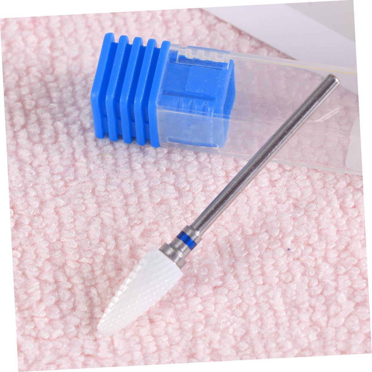 Ipetboom 2Pcs Electric Nail Drill Bits Ceramic Cones Set for Manicure Nail Art Grinding Gel Polish Removal