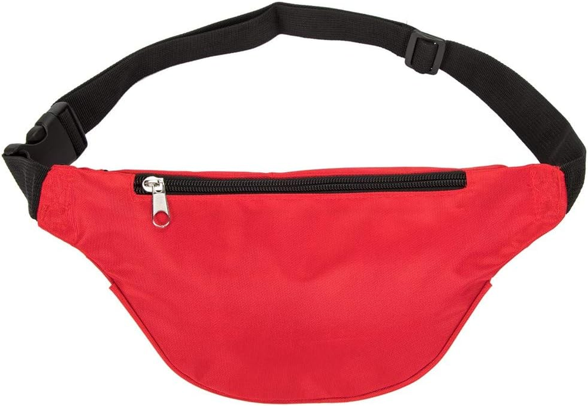 First Aid Fanny Pack First Aid Bag Red Travel Rescue Pouch Empty First Responder Storage Compact Survival Medicine Bag Pocket Container for Car Home Outdoors (Red)