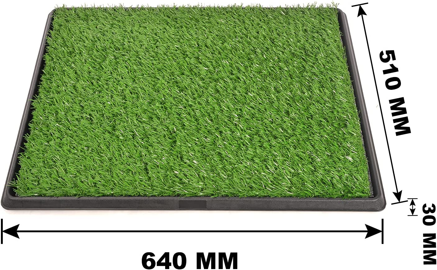 Indoor Dog Potty Toilet Grass Tray Pads Training Puppy Medium Mat (Pet Potty with 2 Grass Mat) image number 4