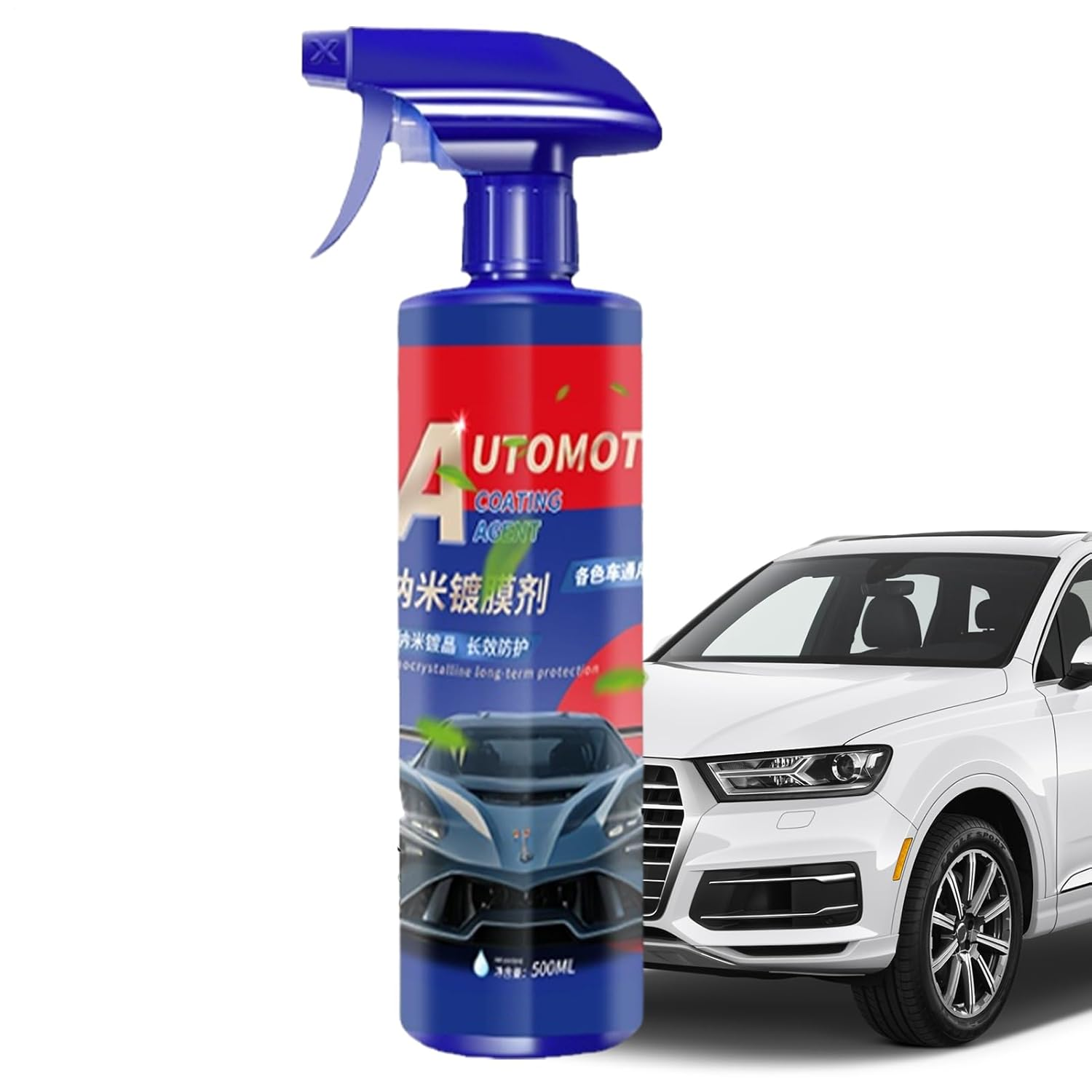 Car Paint Coating Spray,500Ml Quick-Acting Hydrophobic Automotive Detailing Supplies,Coating Agent Spray for Vehicles | for SUV RV Truck Van Minivan Sedan Motorcycle image number 3