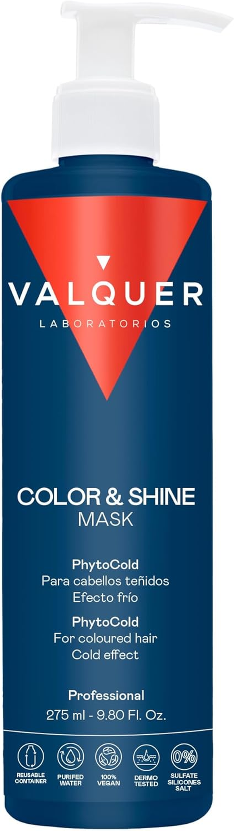 V&aacute;lquer Ice Hair Mask Colour and Shine 300 Ml image number 5