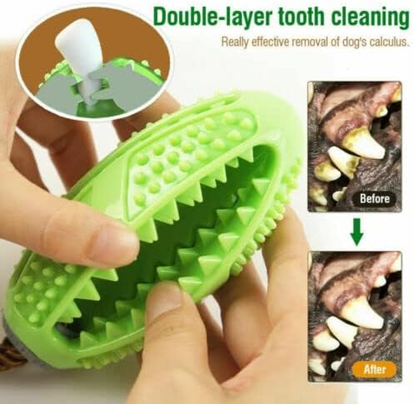 Dog Puzzle Toy, Interactive Dog Toys for Treat Dispensing, Puppy Toys for Teething Dogs, Dog Treat Ball for Teeth Slow Feeder IQ Training Playing - Dog Chew Toys for Aggressive Chewers (Pink) image number 6