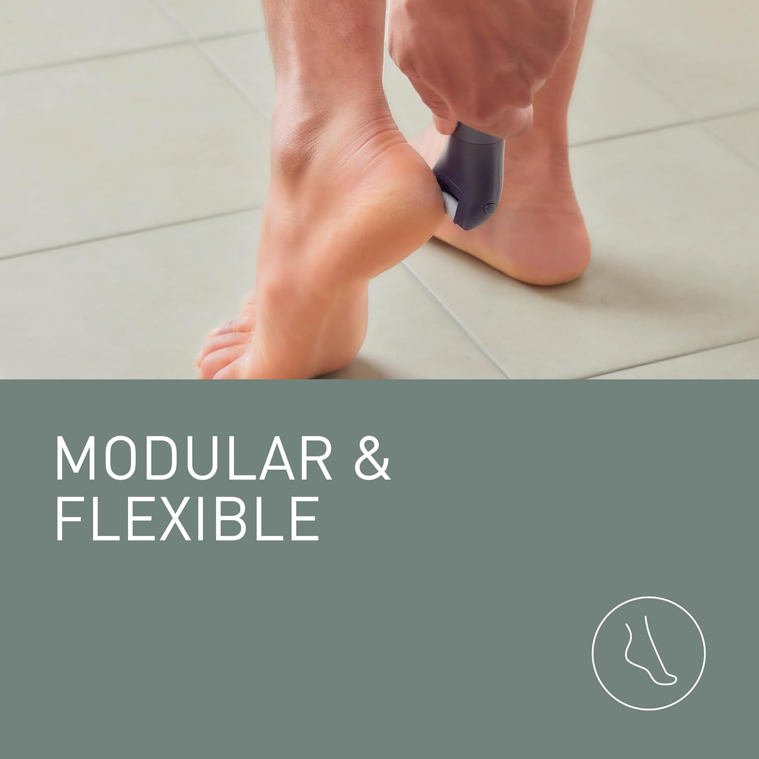 Panasonic ER-CFC1 Multishape Modular Personal Care System, Foot Care Head Attachment, Electric Foot File, Hard Skin Remover, Micro-Ceramic, Black image number 2