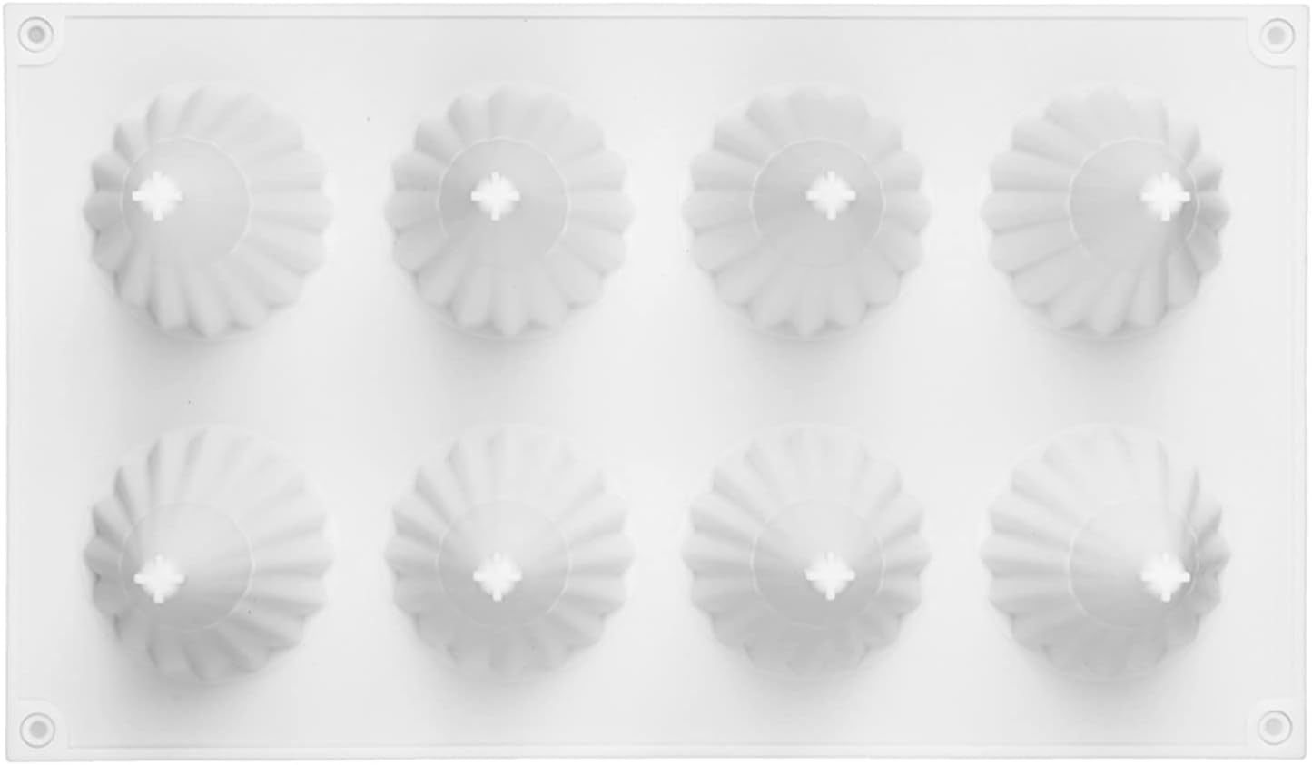 8 Cavity Christmas Tree Shaped Silicone Cake Mold Cookies Mousse Mould DIY Handmade Kitchen Baking Tools Decorating Zhengpingpai image number 4