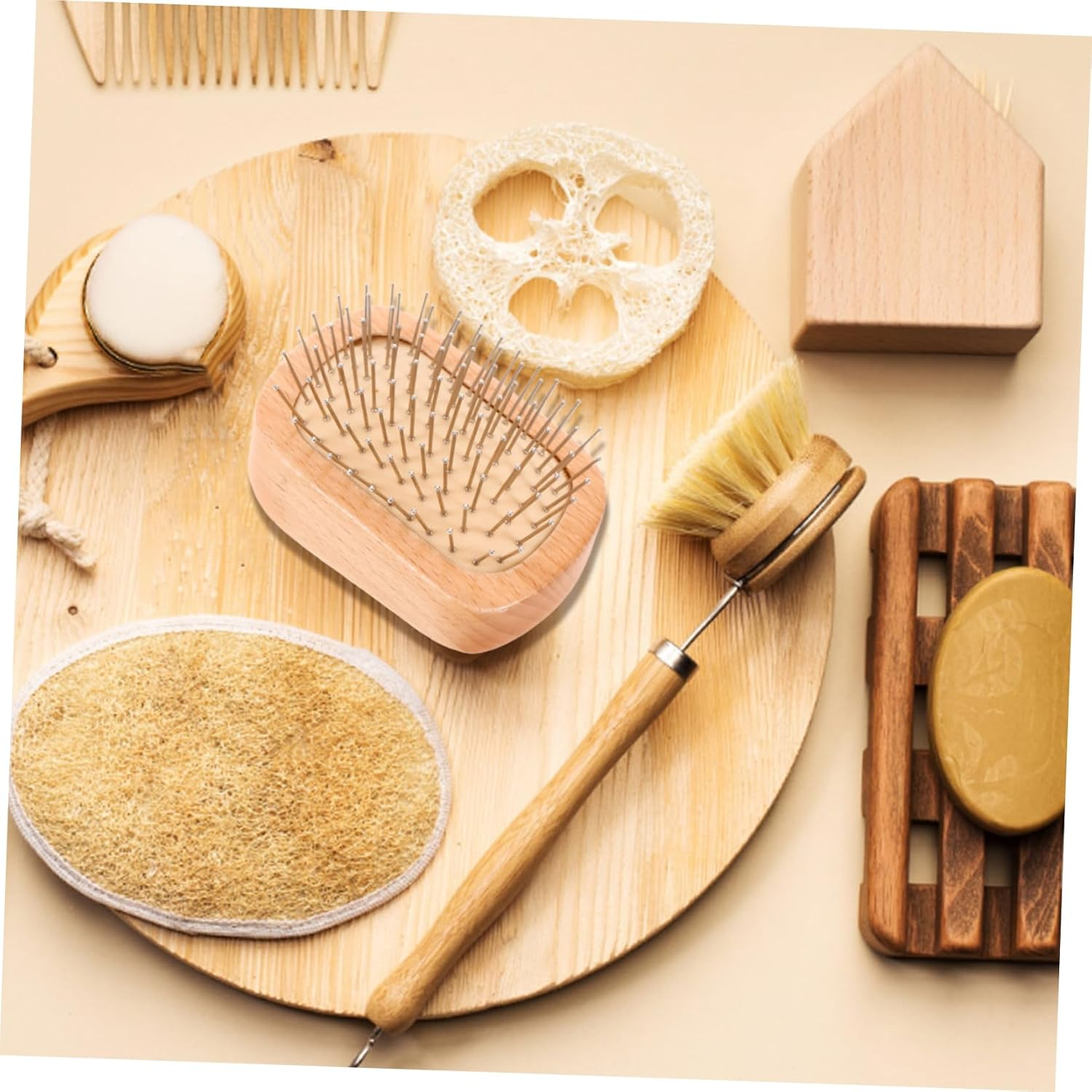 MERRYHAPY Detangling Scalp Brush for Women Hair Comb Flexible Bristles Hair Brush image number 2