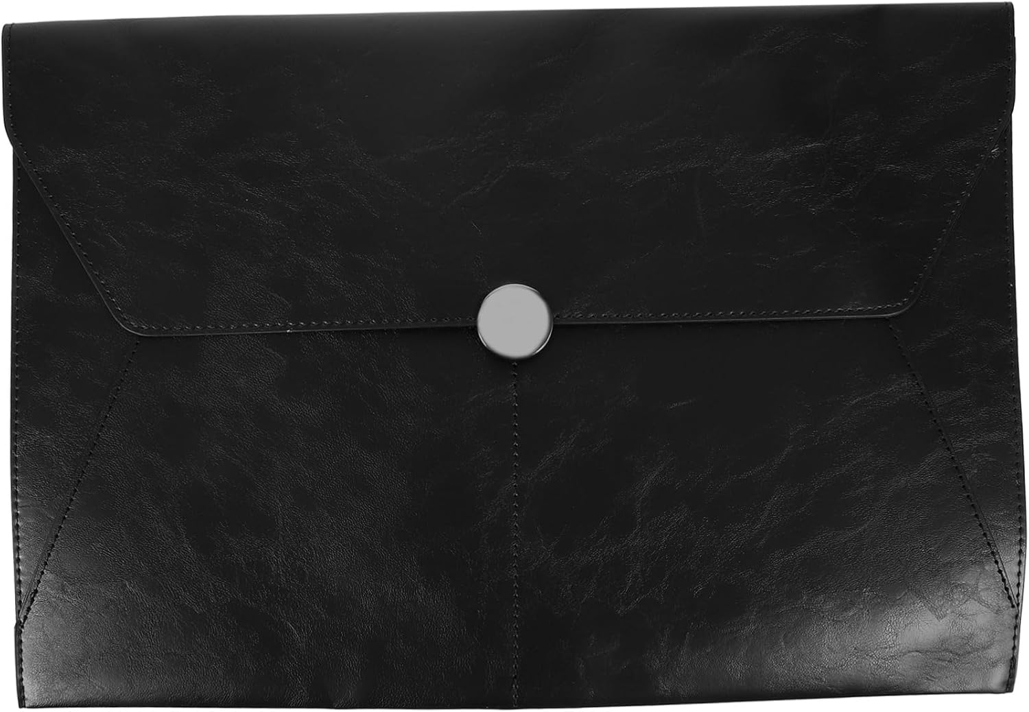 TOGEVAL Large Capacity Leather Information Bag for Document Storage Reusable Office File Folder Pockets for Travel Pouch Organization image number 2