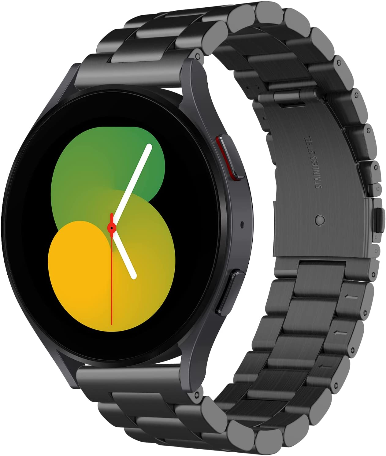 Simpeak Band Compatible with Samsung Galaxy Watch 6/6 Classic/ 5/5 Pro/Watch 4/4 Classic/Watch 3 41Mm/ Active/Active 2/Galaxy Watch 42Mm, Stainless Steel Strap Compatible with Watch 20Mm