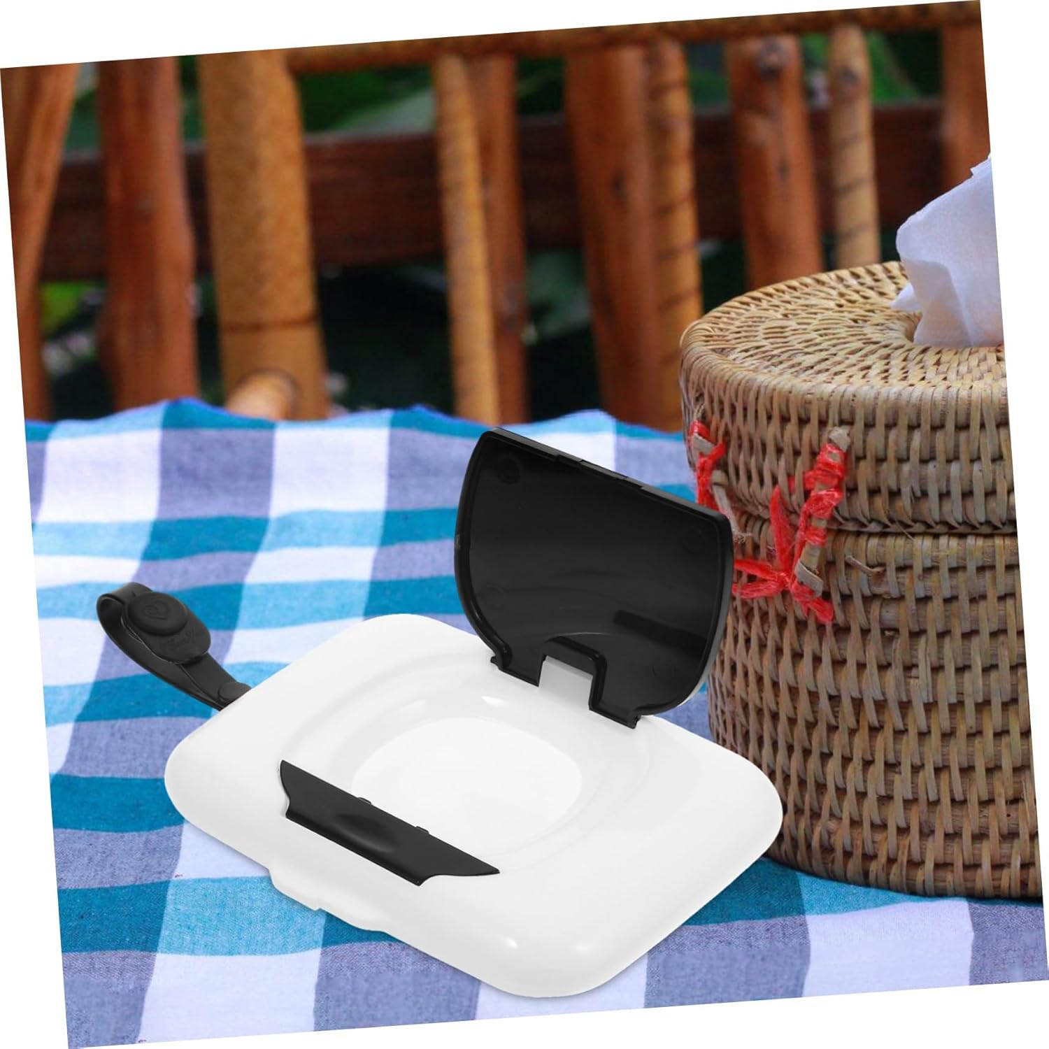 2Pcs Pp Material Wipes Box Portable Wet Tissue Holder for Car Napkin Container for Travel image number 3