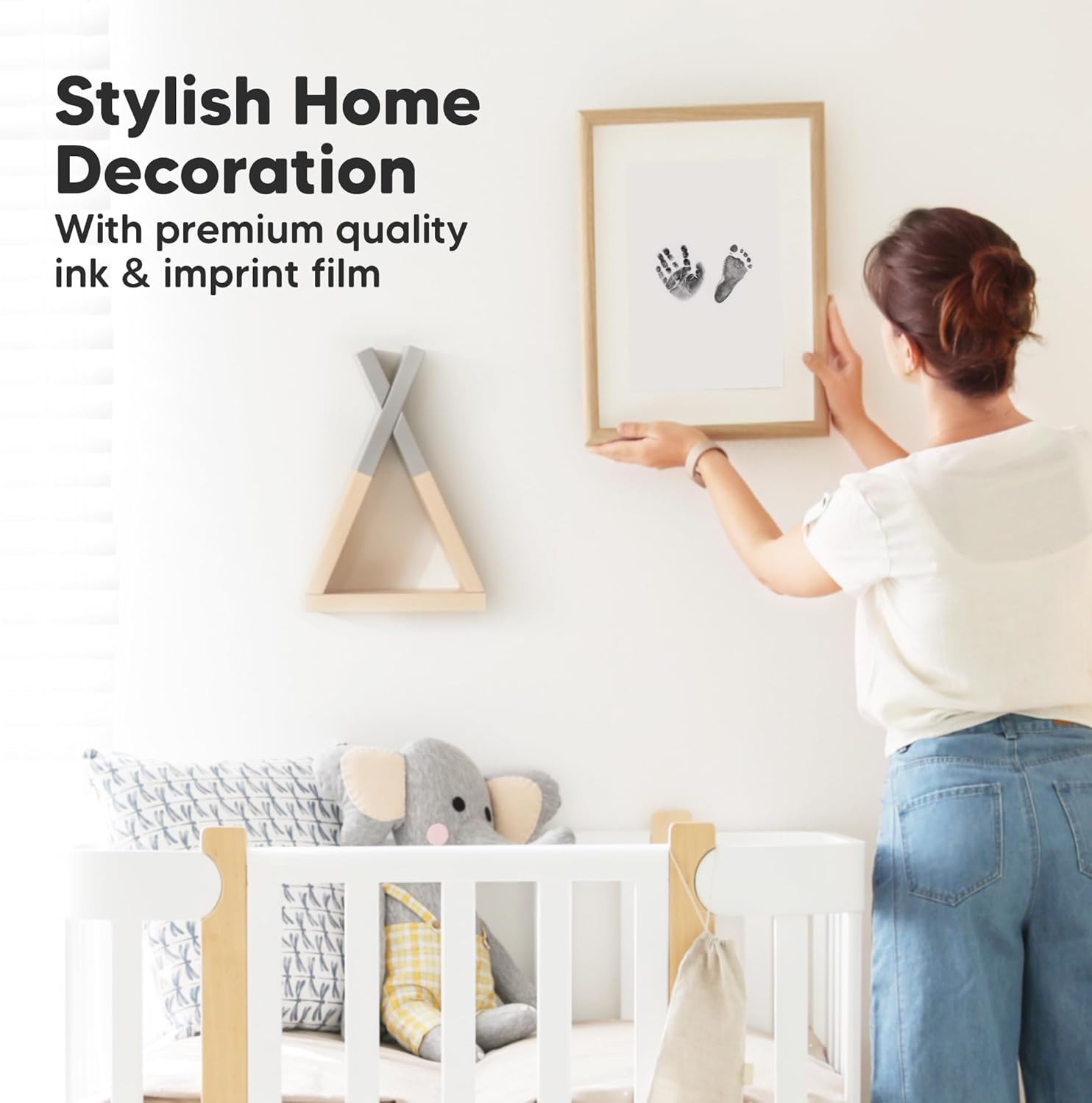 4-Pack Inkless Hand and Footprint Kit - Ink Pad for Baby Hand and Footprints - Dog Paw Print Kit, Dog Nose Print Kit - Baby Footprint Kit, Clean Touch Baby Foot Printing Kit, Handprint Kit (Jet Black) image number 7