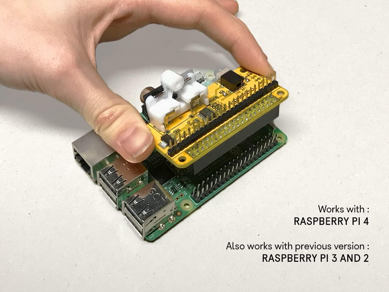RASPIAUDIO Audio DAC Hat Sound Card (Audio+V2) for Raspberry PI5 All Models Pi4 /Pi Zero / Pi3 / Pi3B / Pi3B+ / Better Quality than USB image number 4