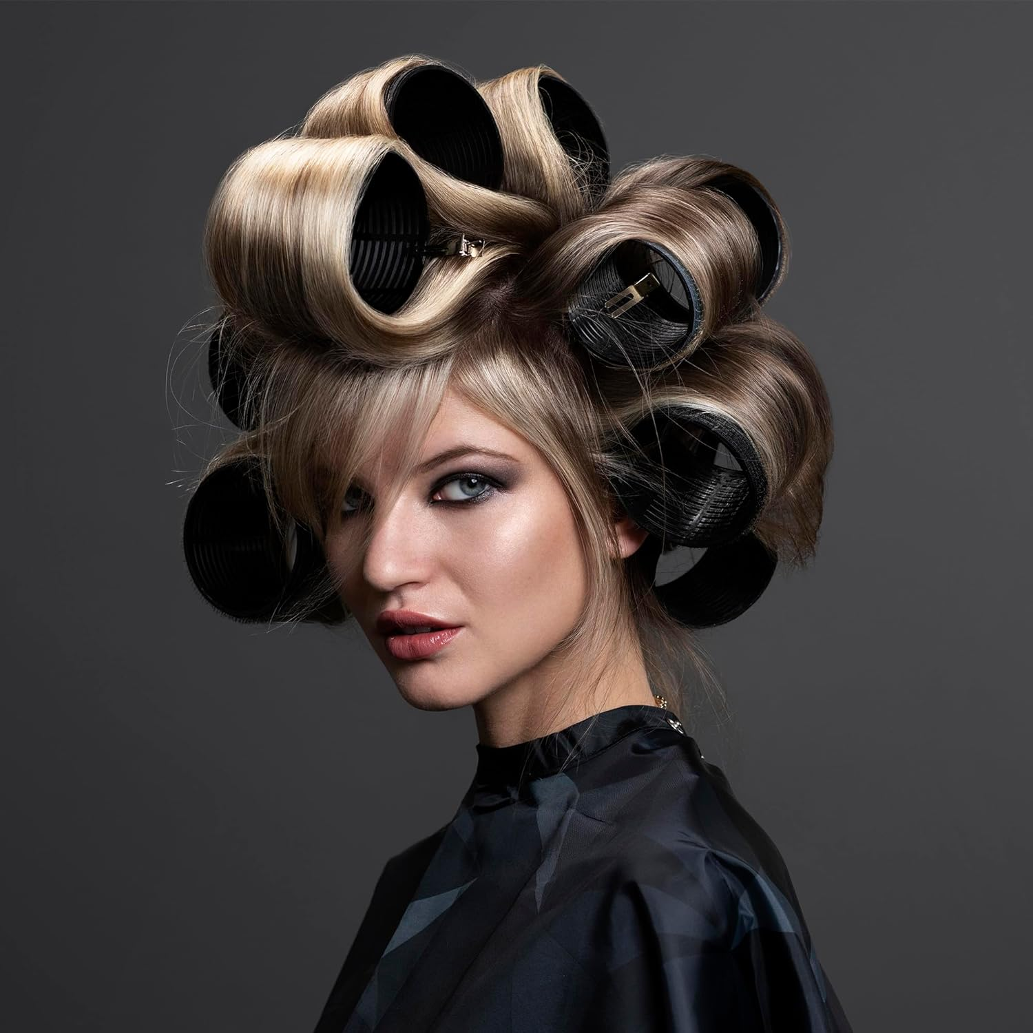 Fromm Provolume 1.5" Self-Grip Ceramic Ionic Thermal Hair Rollers, 3 Count Salon Quality Hair Curlers for Short, Medium and Long Hair