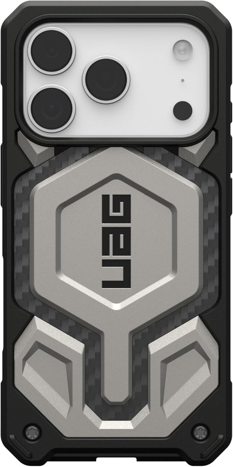 Urban Armor Gear UAG Monarch Pro Rugged Phone Case Iphone 17 Pro - Titanium, Phone Case Cover Magsafe Compatible, Apple Iphone Protector image number 4