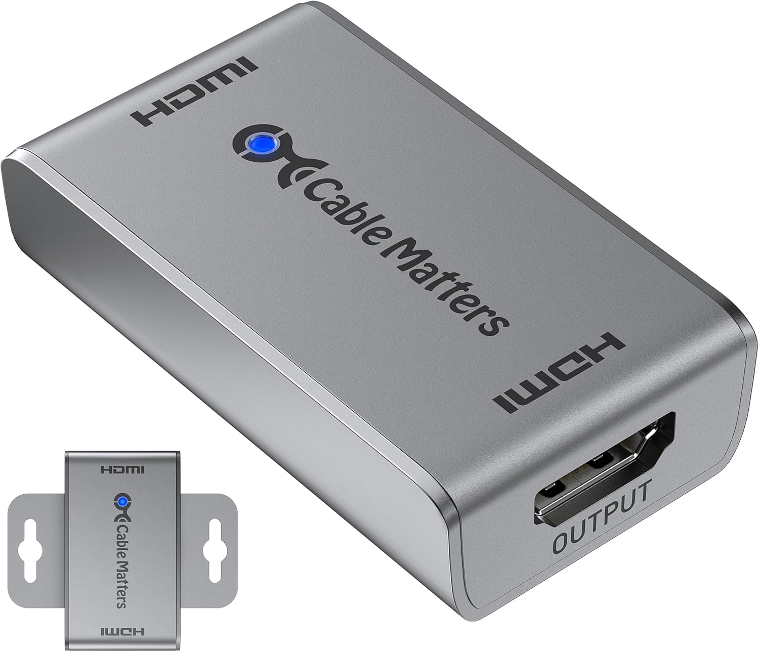 Cable Matters Active 8K HDMI 2.1 Repeater Coupler (Female to Female), Wall-Mount HDMI Signal Booster, 8K@60Hz 4K@240Hz HDR Earc, for PS5 Xbox Series X|S Apple TV image number 1