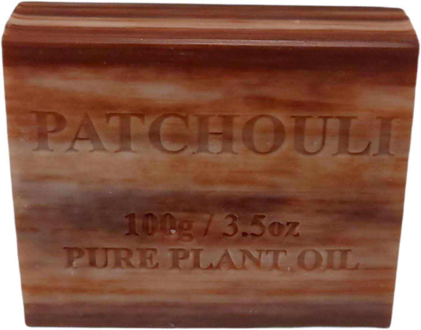 100X 100G Plant Oil Soap Patchouli Scent Pure Natural Vegetable Base Bar image number 1