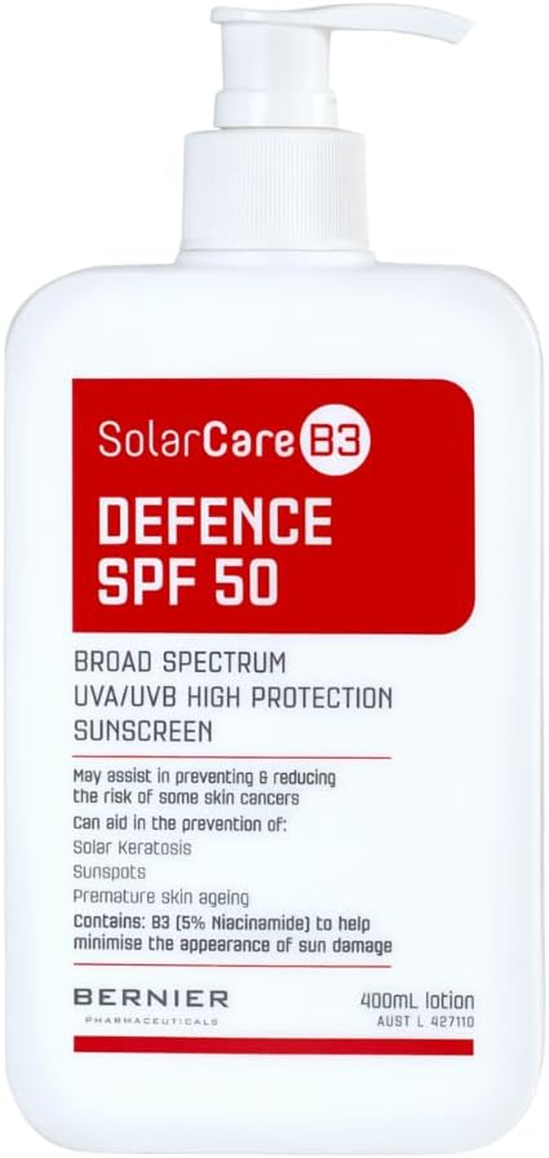 Solarcareb3 Defence SPF 50 Sunscreen, Broad Spectrum UVA/UVB Protection, 5% Niacinamide - 400Ml image number 4