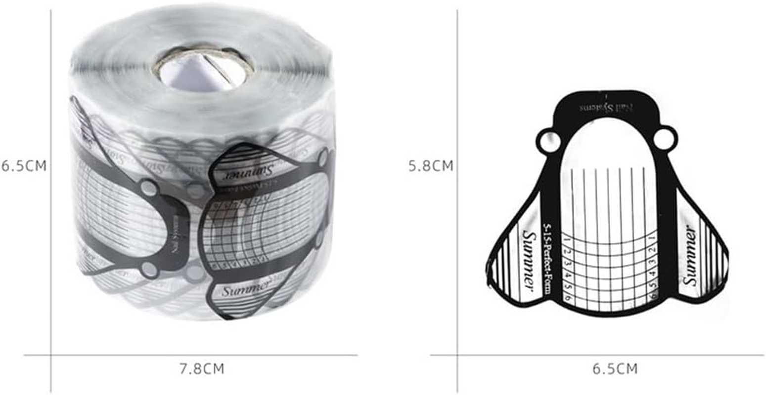 Namvo 100 Pieces Gel Nail Trim Paper, Nail Model, Nail Template, Nail Extension Template for Nail Extension Model Stickers image number 4