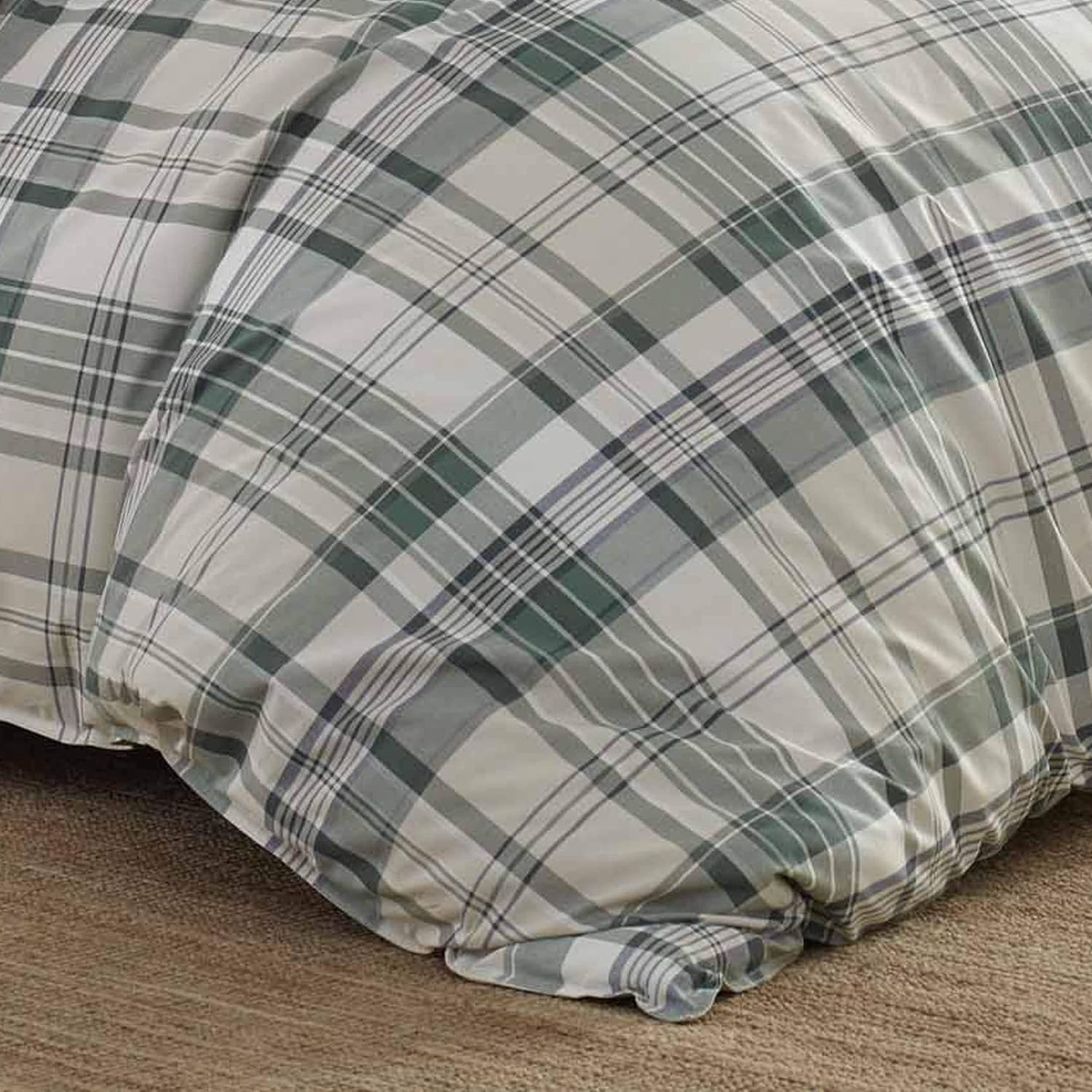 Eddie Bauer - Twin Duvet Cover Set, Cotton Reversible Bedding with Matching Sham, Plaid Home Decor for All Seasons (Timbers Evergreen, Twin) image number 2
