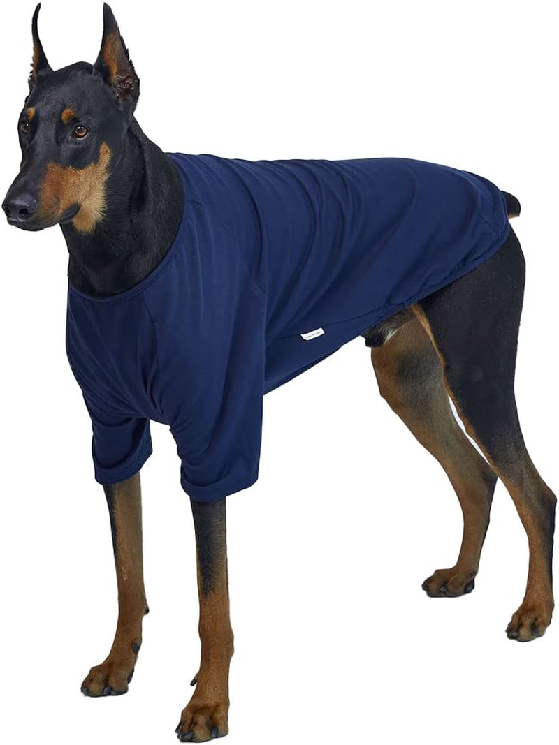 Lucky Petter Dog Shirt for Small Dogs Plain T-Shirts Soft Breathable Dog Cotton Shirt Pet Clothes (2X-Large, Navy) image number 7