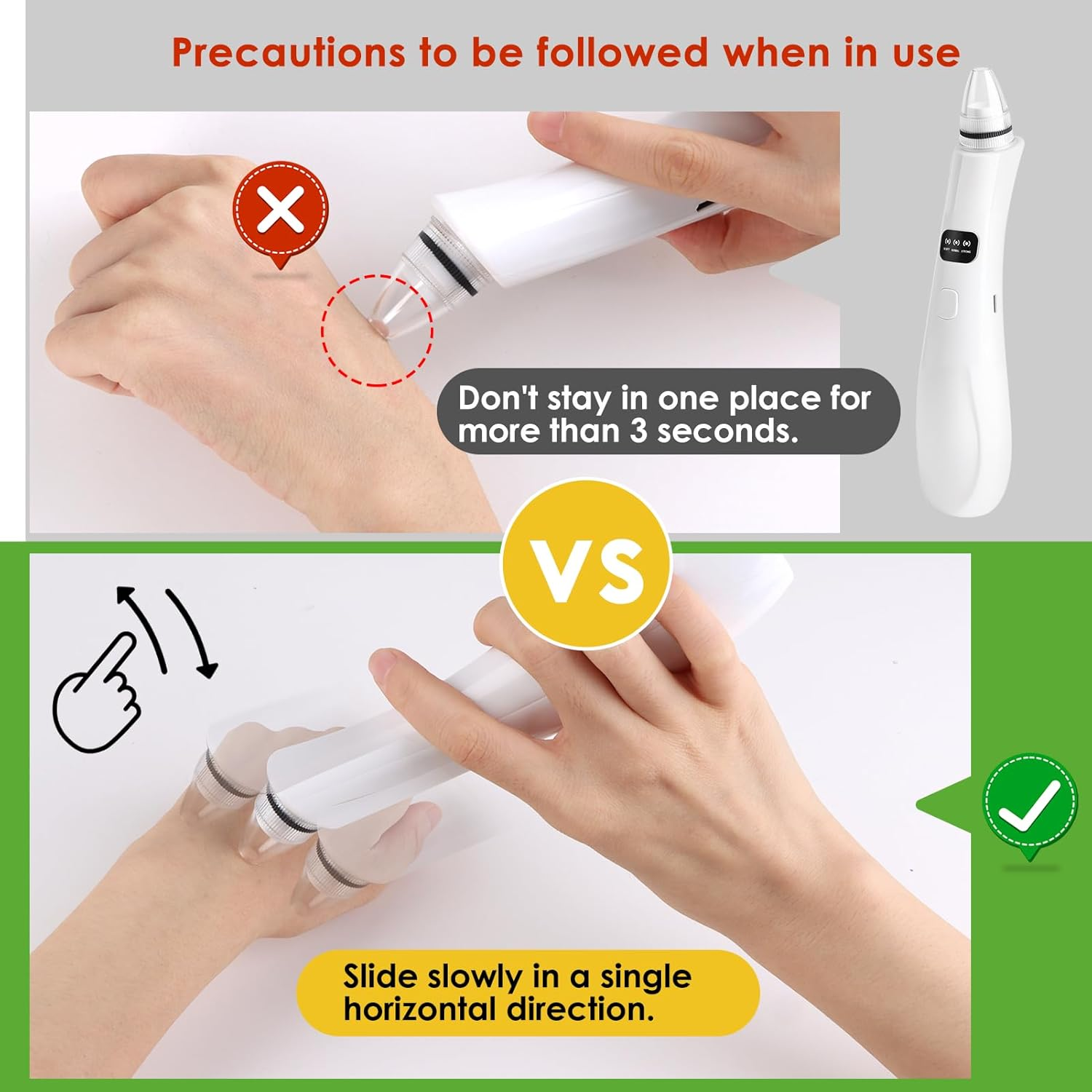 Visual Blackhead Remover Pore Vacuum, Blackhead Extractor with 5 Detachable Probes, USB Rechargeable Facial Pore Cleaner Kit for Deep Cleansing Acne Treatment on Nose & Face, Men & Women Beauty Device image number 1