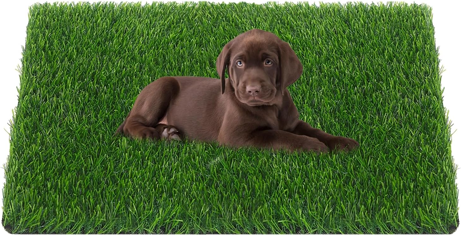 WUTUSENT 120X80Cm 30Mm Artificial Grass, 3Cm Thickness Professional Dog Grass Mat, Potty Training Rug and Replacement Turf Outdoor Rug Patio Lawn Decoration, Easy to Clean with Drainage Holes image number 5
