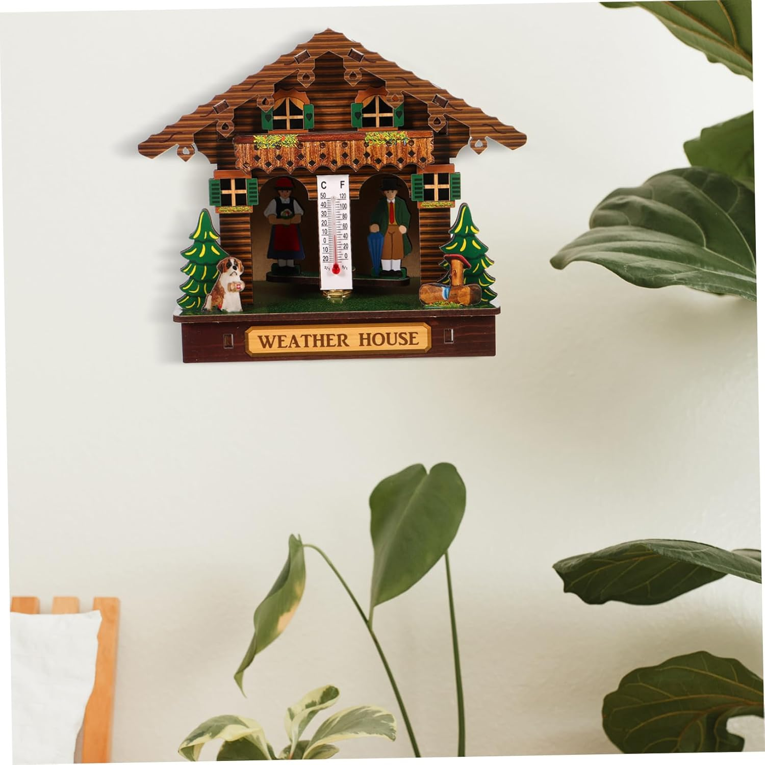 UPKOCH Wall Mount Thermometer Hygrometer Barometer Indoor Weather Station for Home Office Room High Precision Temperature and Humidity Measurement image number 4