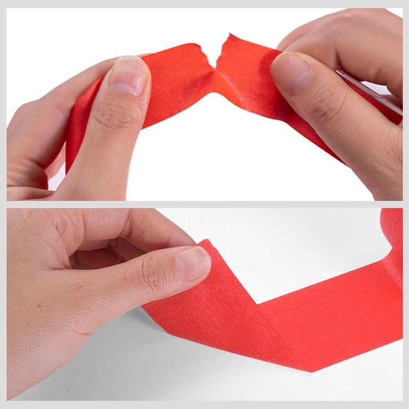 2 PCS Green Masking Tape, Painters Tape for Indoor & Outdoor Painting, Suitable for Decorating, DIY, Art, 10Mm*50M image number 5