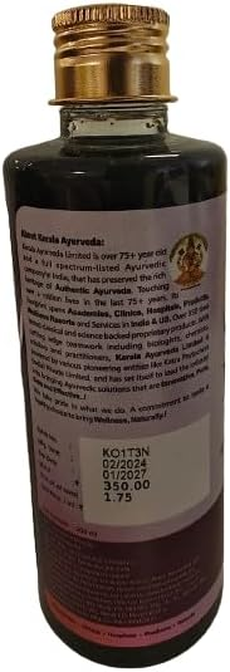 Kerala Ayurveda Neelibringadi Keram with Bhringraj, Neeli, Amla | Ayurvedic Hair Oil That Reduces Hair Fall and Boosts Hair Growth | 200 Ml (Pack of 2) image number 6