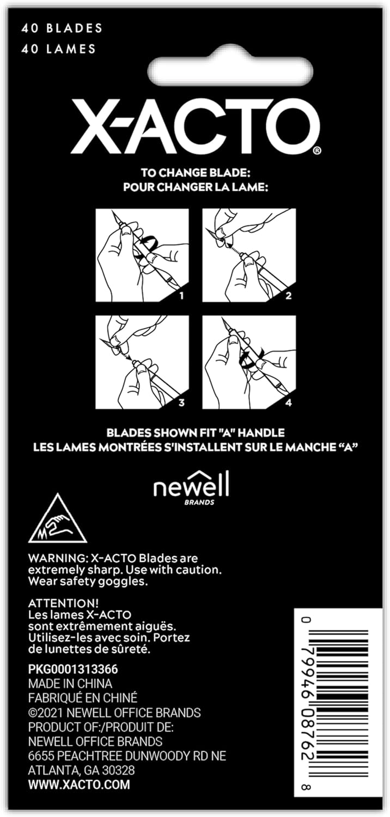 X-ACTO #11 Classic Fine Point Replacement Blades, 40 Count image number 1