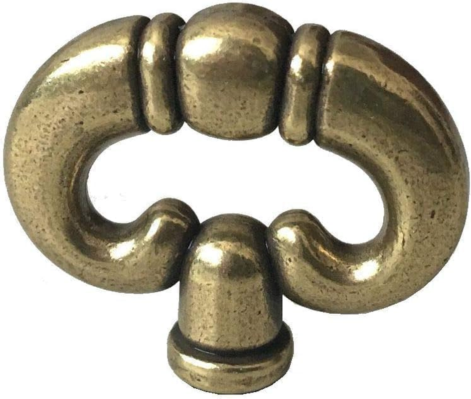 Antique Bronze Vintage Style Drawer Knob Ring with Back Plate Antique Black Bronze Drawer Pull Dresser Pull Cabinet Knob Kitchen Door Knob Hardware Cabinet and Furniture Knobs Cabinet Hardware image number 3