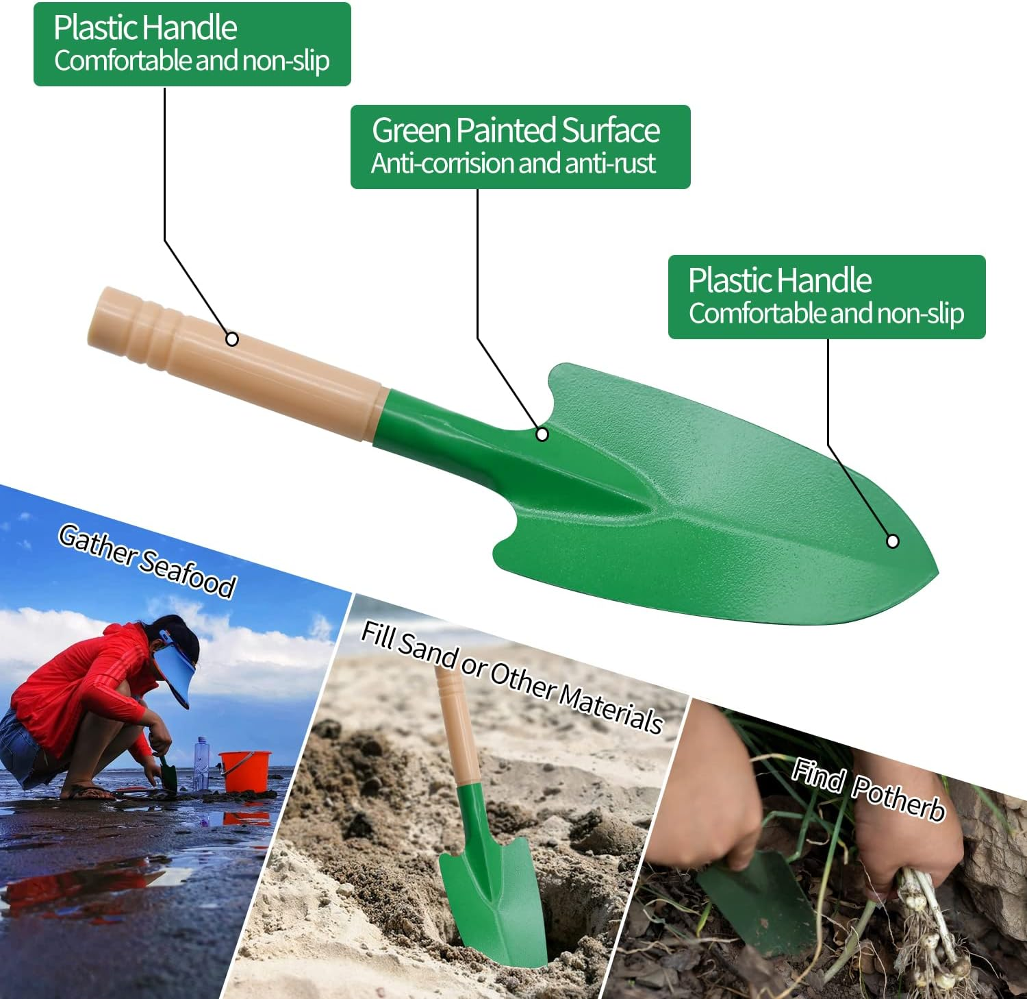 8 Pack Canopy Weights Sand Bags, 224 LBS Extra Large Canopy Sand Bags with Sand Shovel for Windproof Pop up Tent Gazebo Canopy Outdoor Shelter Umbrella Pool Ladder without Sand, Black