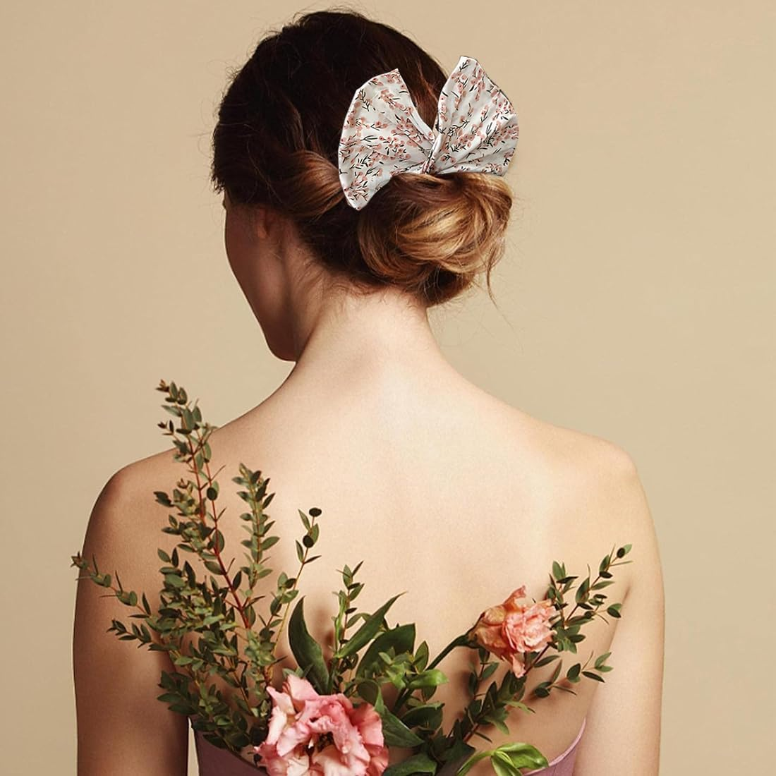 Pack of 2 Magic Hair Buns, Bun Maker, Bun Pillow, Hair Bun Maker, Flexible Doughnut Bun Maker, Hair Accessories, Practical Design and Durable (Flowers)