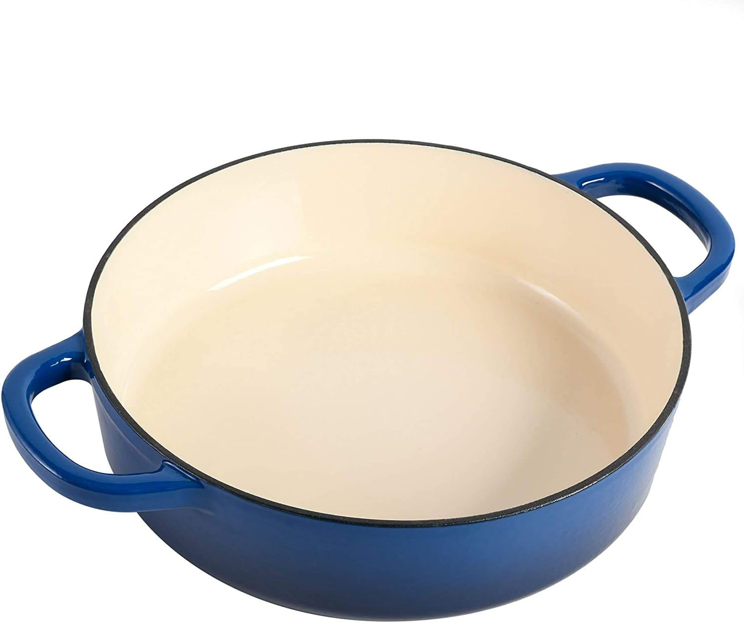 Crock-Pot Crock Pot Artisan Enameled Cast Iron Braiser W/Lid, 5 Quart, Sapphire Blue image number 2