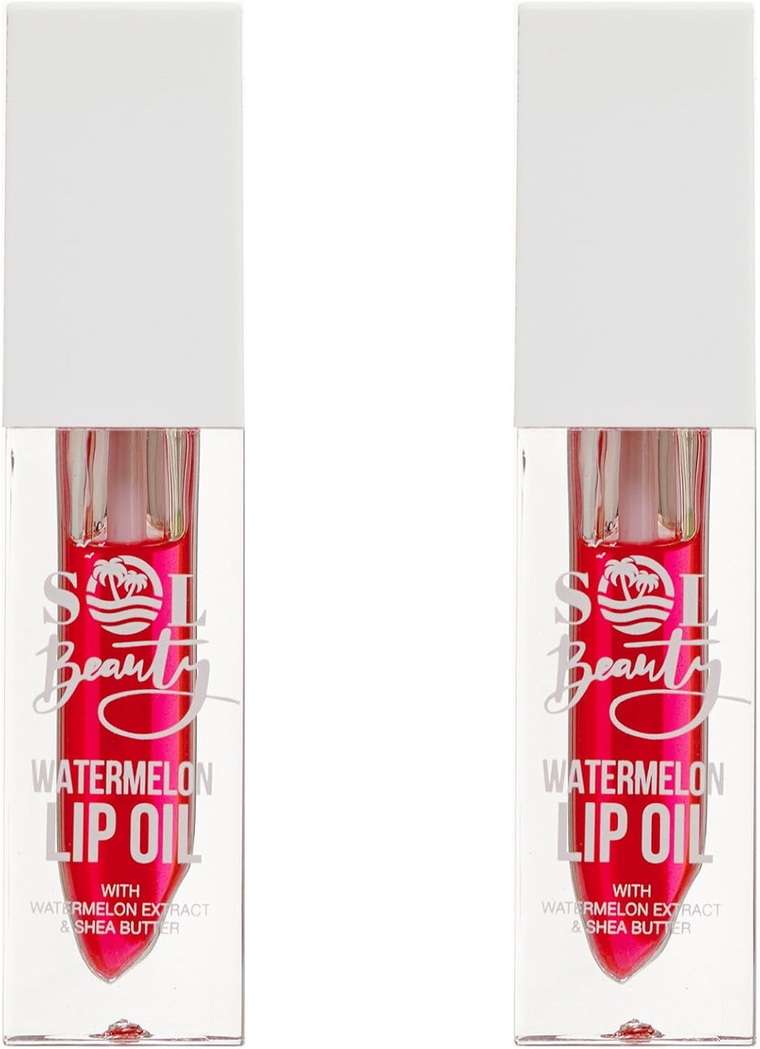 Sol Beauty Watermelon Lip Oil with Watermelon Extract and Shea Butter, Nourish, Hydrate and Soften Your Lips, Vegan Friendly and Cruelty Free Lip Oil 2 X 3G image number 2