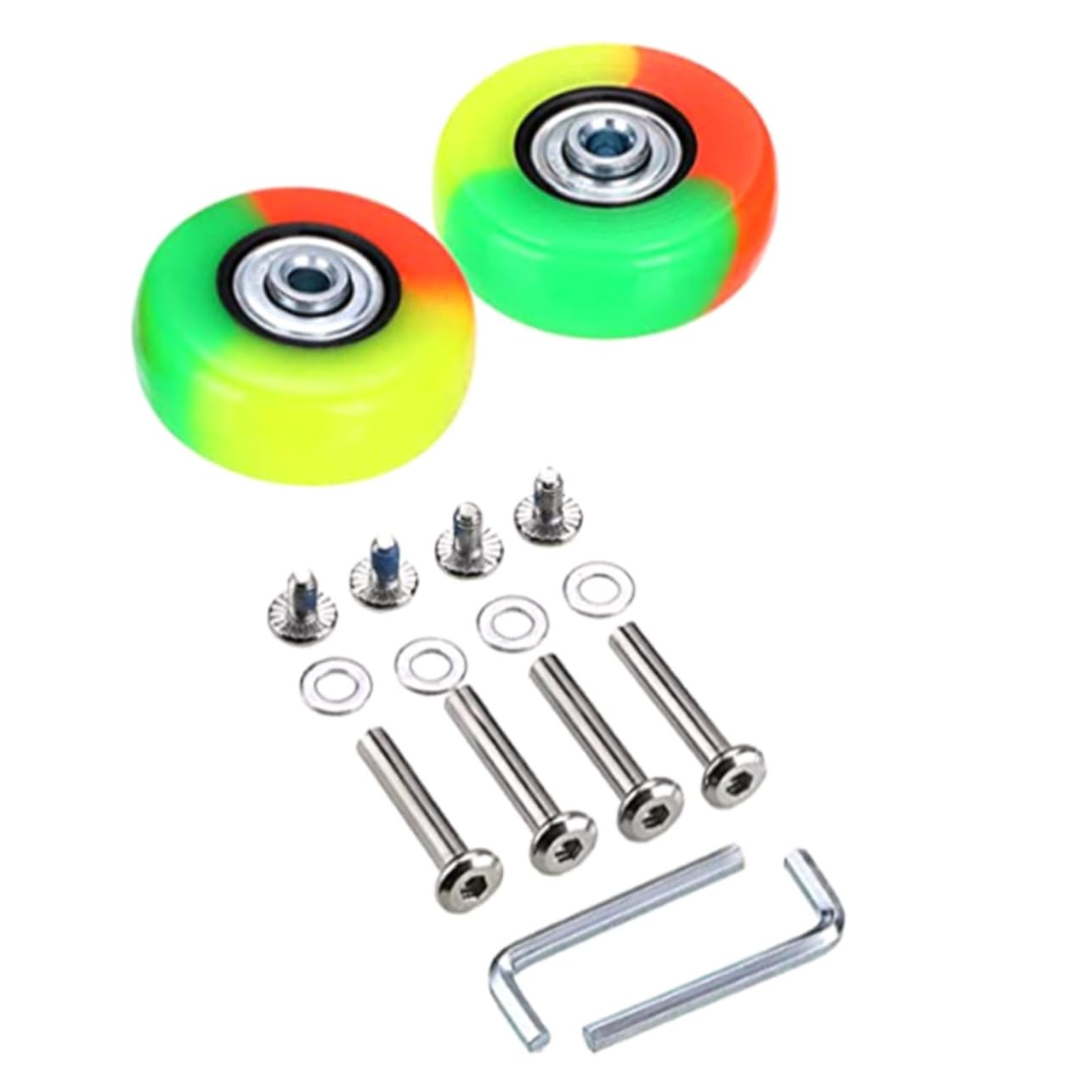 2Sets Suitcase Replacement Wheels Rubber Swivel Caster Wheels for Luggage Suitcases image number 5