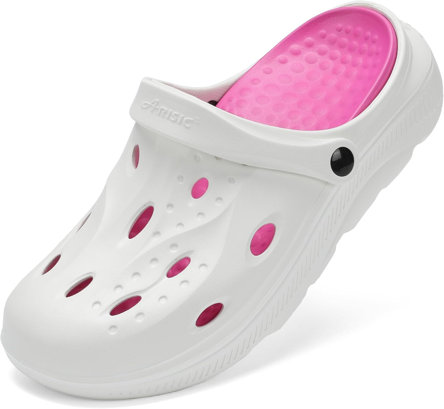 SCICNCN Womens & Mens Arch Support Clogs Slip-On Garden Shoes Cushion Plantar Fasciitis Sandals Non-Slip Beach Slippers with Removable Insoles Outdoor Indoor image number 5