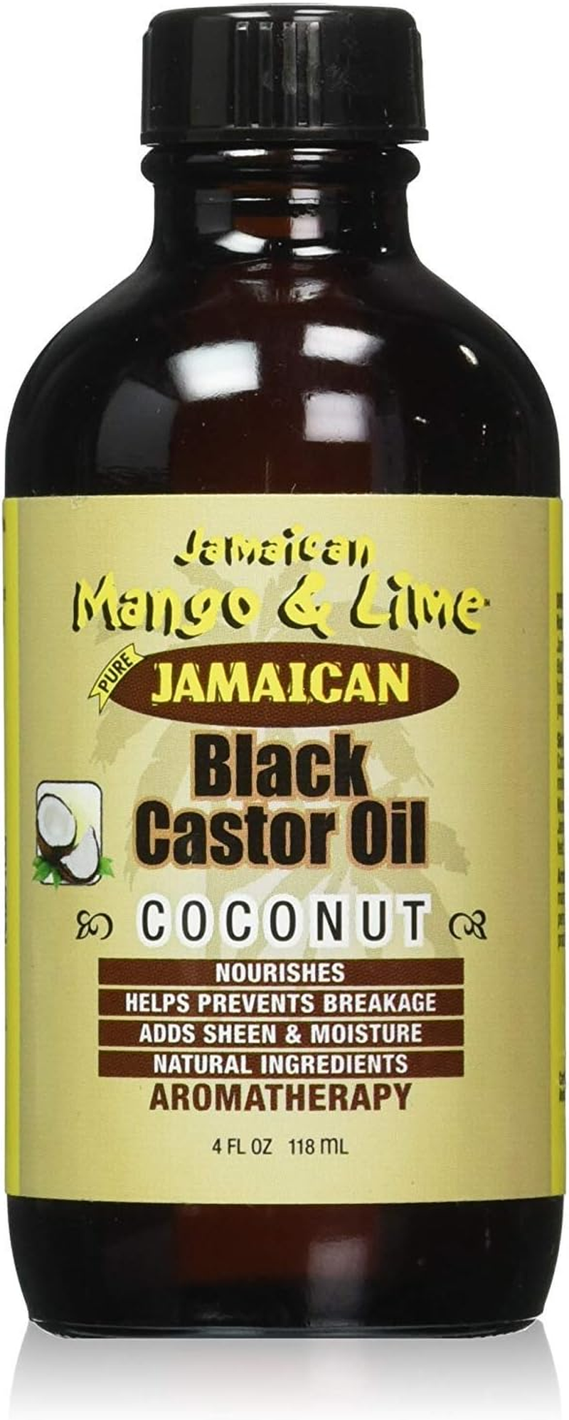 Jamaican Mango Black Castor Oil, Coconut, 4 Ounce