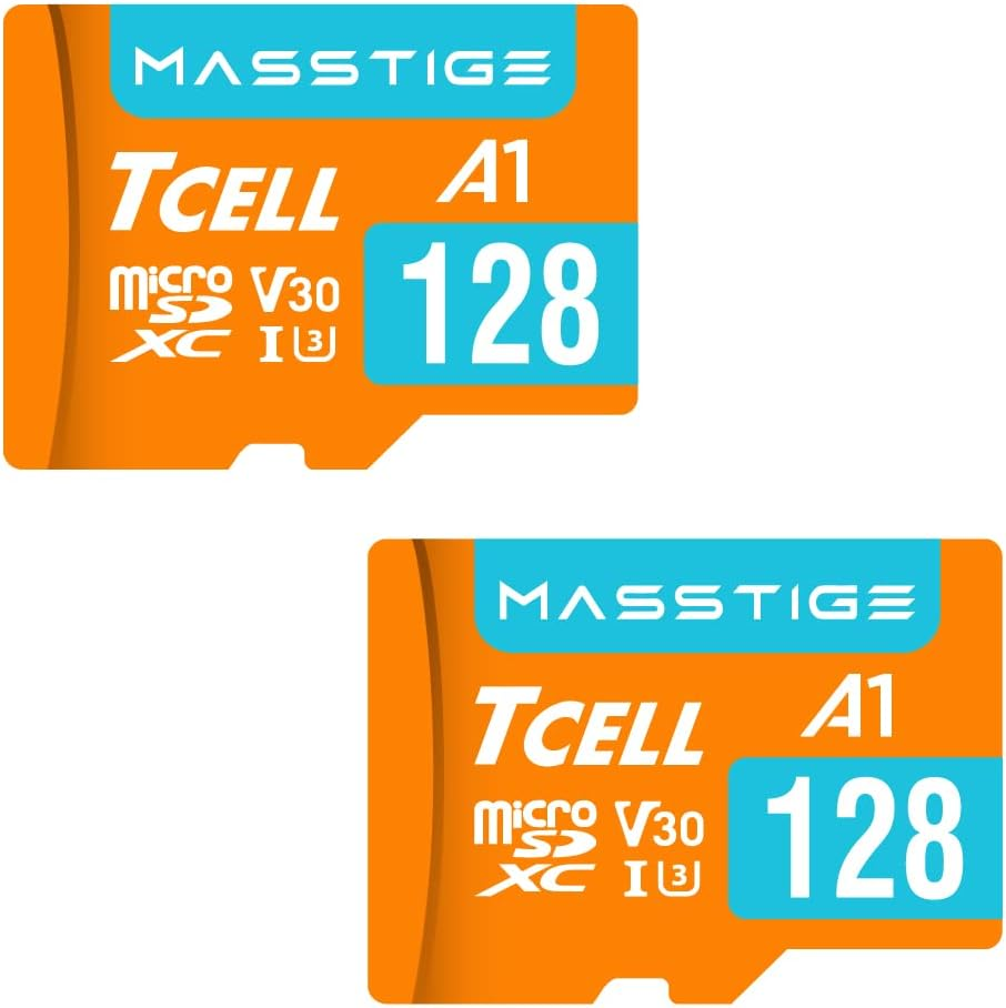 TCELL MASSTIGE 256GB Microsdxc Memory Card with Adapter - A1, UHS-I U3, V30, 4K, Micro SD Card, Read Speeds up to 100 Mb/S, Full HD & 4K UHD Microsd