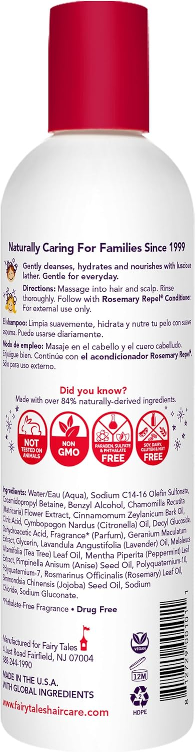 Fairy Tales Repel Shampoo, Rosemary, 12 Fluid Ounce image number 5