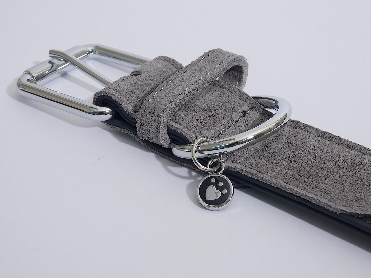 Rosewood Luxury Leather Soft Touch Dog Collar, Navy, X-Large image number 4