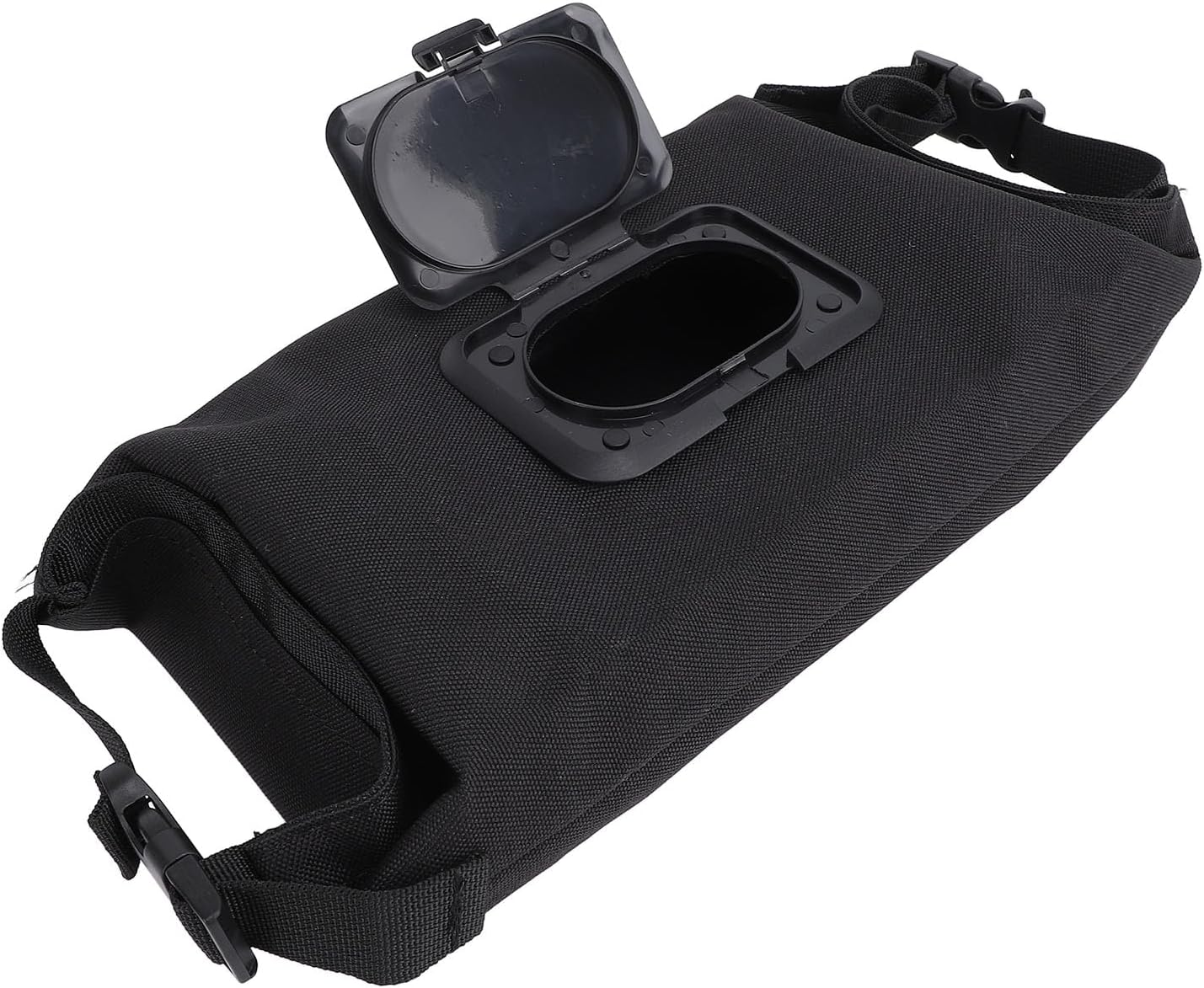 Wipes Dispenser, Reusable Travel Baby Wipes Dispenser, Portable Refillable Wipe Holder, Wet Wipe Bag, Large Capacity Wet Wipes Pouch for Camping, Car, Office (Black)