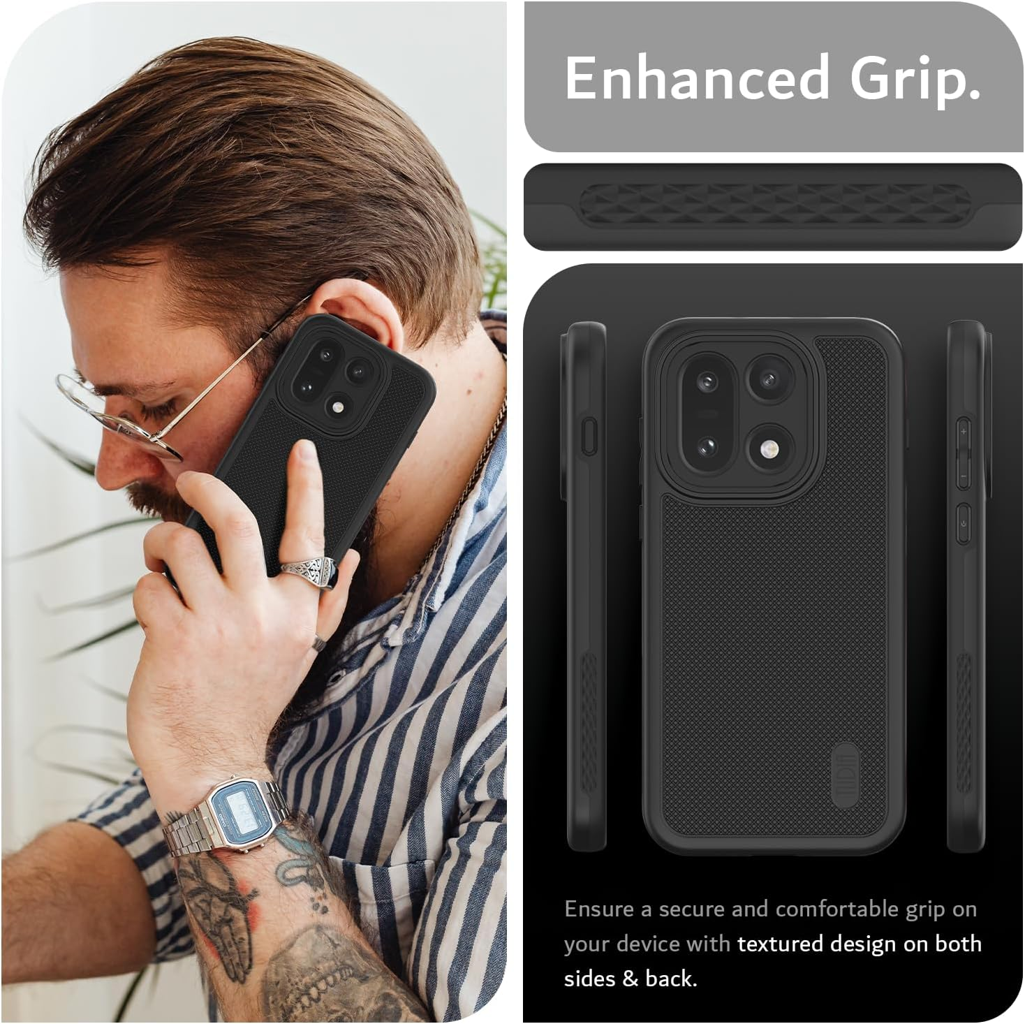 TUDIA Mergegrip [Military Grade] for Oneplus 15 5G Case (2025) &ndash; [Drop Tested] Dual Layer Shockproof Slim Rugged Heavy Duty Tough Protective Phone Case Cover (Black, Basic) - Indigo Blue, Magsafe Compatible image number 6