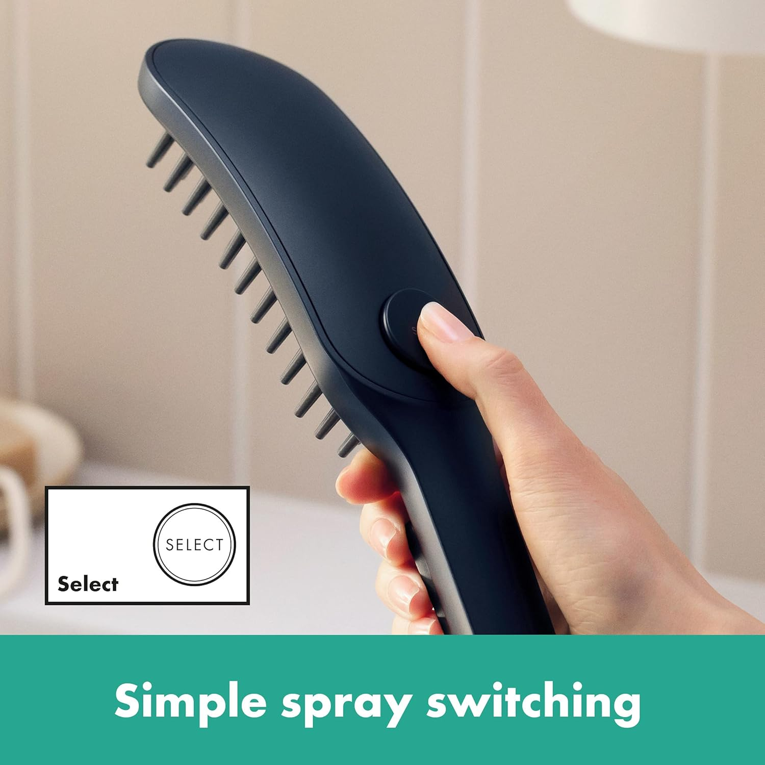 Hansgrohe Dogshower Dog Shower, Water Saving Shower with 3 Jet Types for Grooming Dogs and Puppies with Petting Knobs, Matte Black