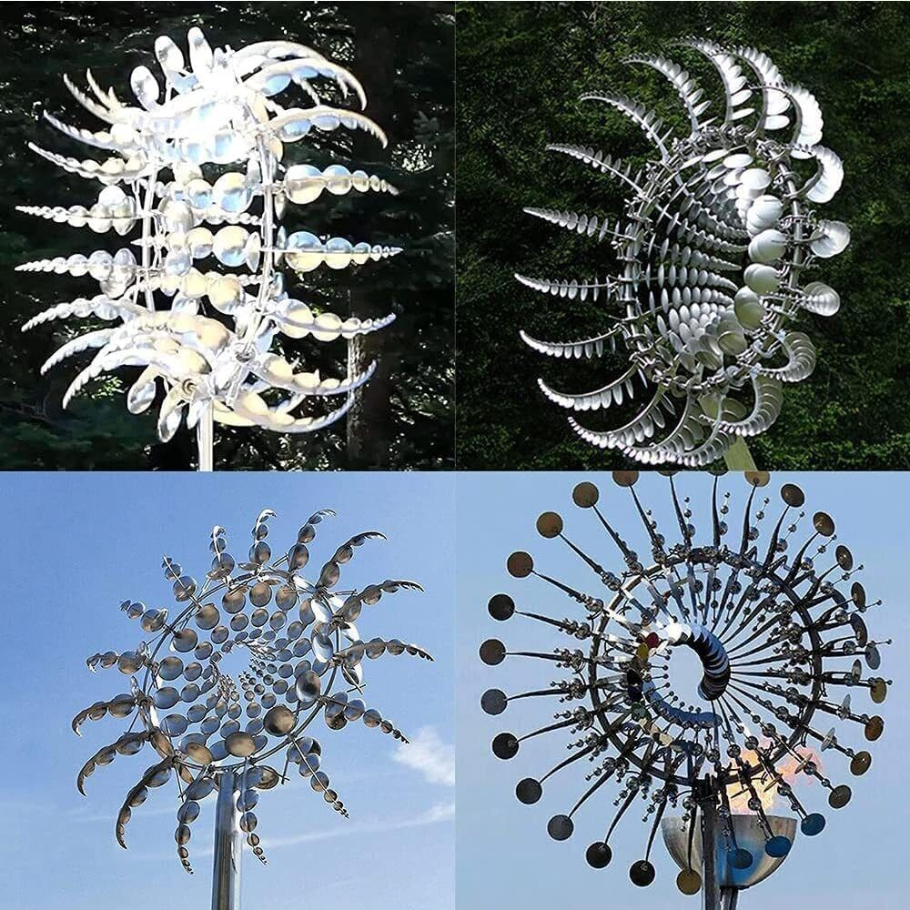 Garden Decoration Unique and Magical Metal Windmill Kinetic Metal Wind Spinners image number 2