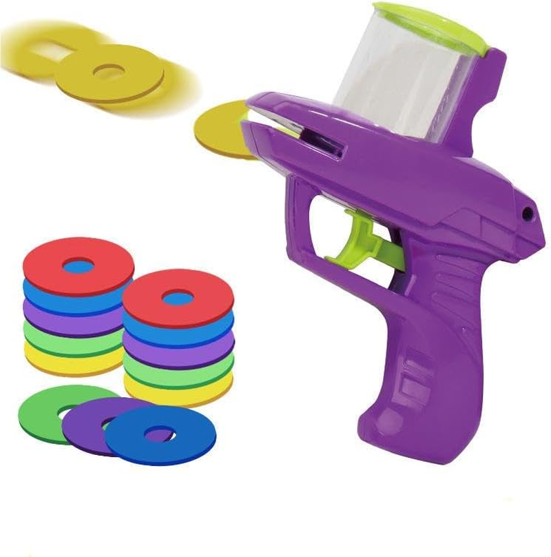 Cat Toy Launcher,30 Foam Discs Cat Toys for Indoor Cats,Cat Fetch Toy Gun Shooter,Kitty Toys for Interactive Play