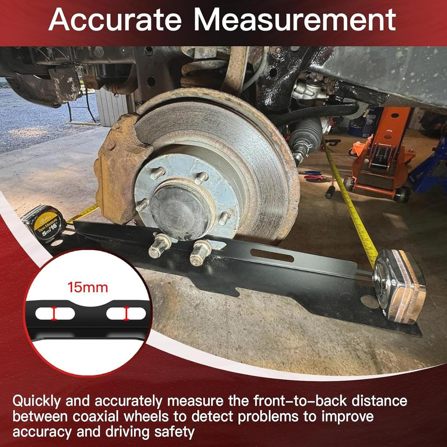 Wheel Alignment Plates | Automotive Tire Toe Alignment Plates | Accurate Heavy Duty Wheel Measurements Supplies for Adults Professionals Enthusiasts