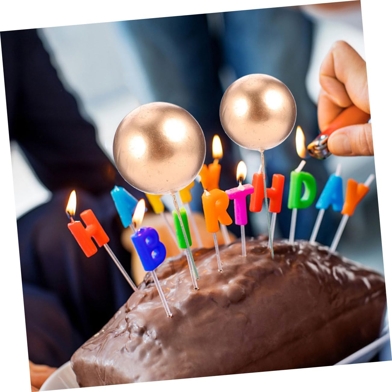 40Pcs Baked Decorative Balls Party Cake Toppers Cupcake Picks Birthday Party Cake Ornaments Pick Decor