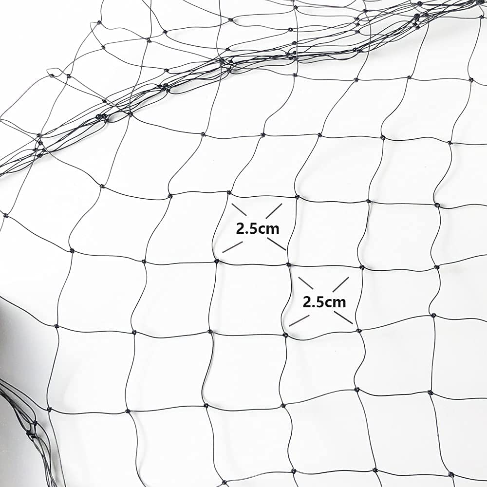 YOKMO Cat Balcony Rail Net Cat Anti-Fall Netting Pet Balcony Mesh Fence Net Dog Fence Nets Black Nylon Pets Anti-Fall Mesh Fence, 10 X 13Ft image number 2