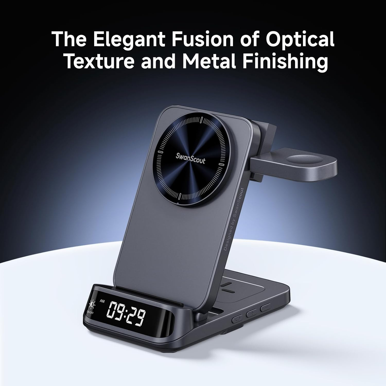 Magnetic Charging Station for Iphone 17/Air, 3 in 1 Wireless Charger for Iphone 16/15/14/13, Charger Stand for Apple Watch 11/Ultra 3/SE 3/10/9/8/7/Ultra 2, Swanscout 708M image number 6