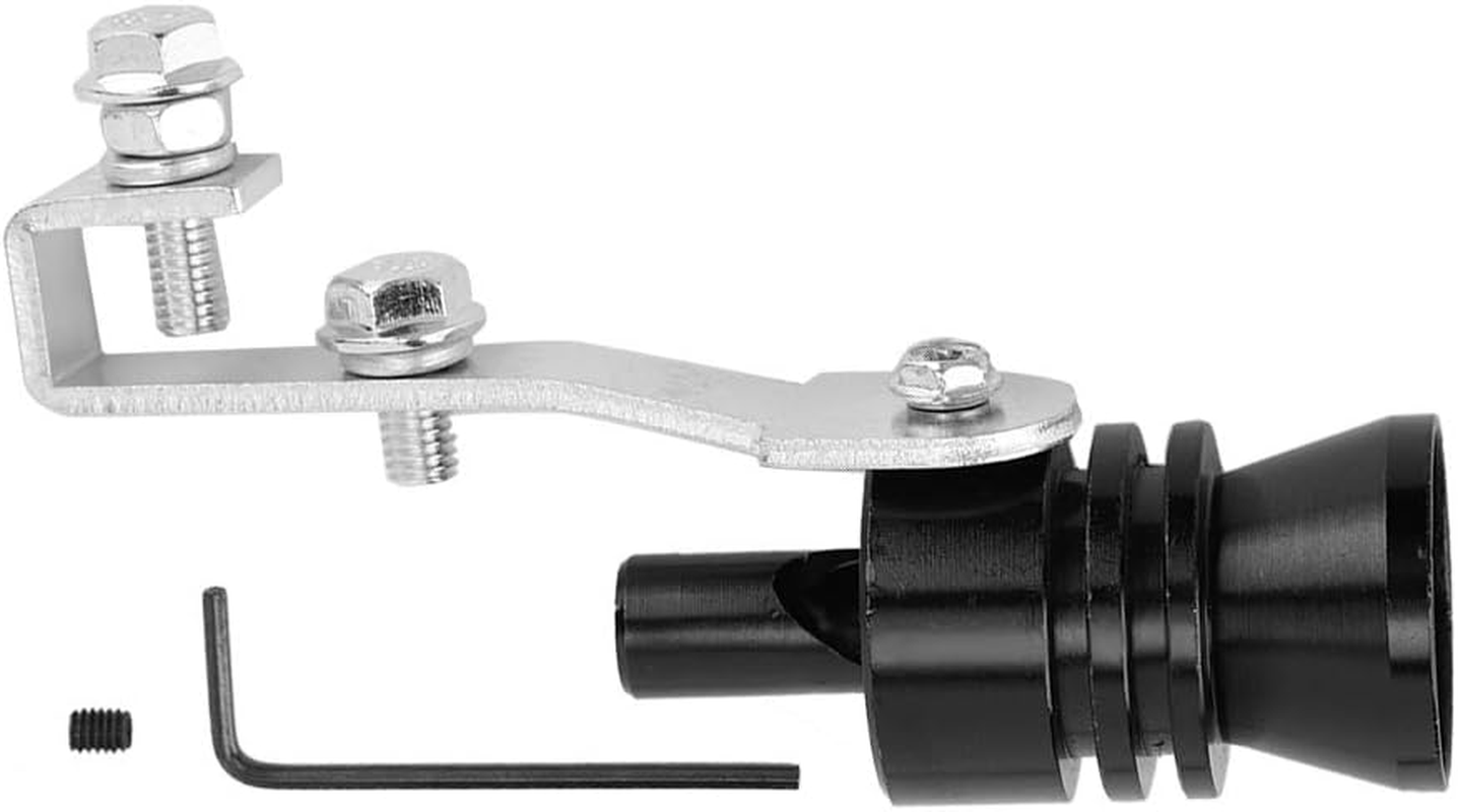 Turbo Sound Whistle Muffler, Black Turbo Sound Whistle Muffler Exhaust Pipe Simulator Whistle Fit for ILX Base Sedan 4-Door 2.4L 2354CC L4 GAS DOHC Aspirated image number 4